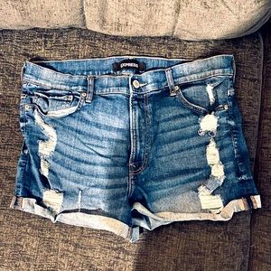 Express Stretch + Performance High Rise Shorts